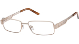 Kubni Mens Light Gold Full Rim Frame
